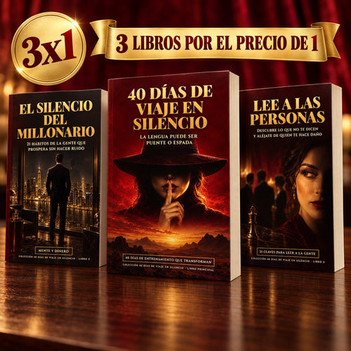 3x1 · 40 Días de Viaje en Silencio + 2 libros de regalo
